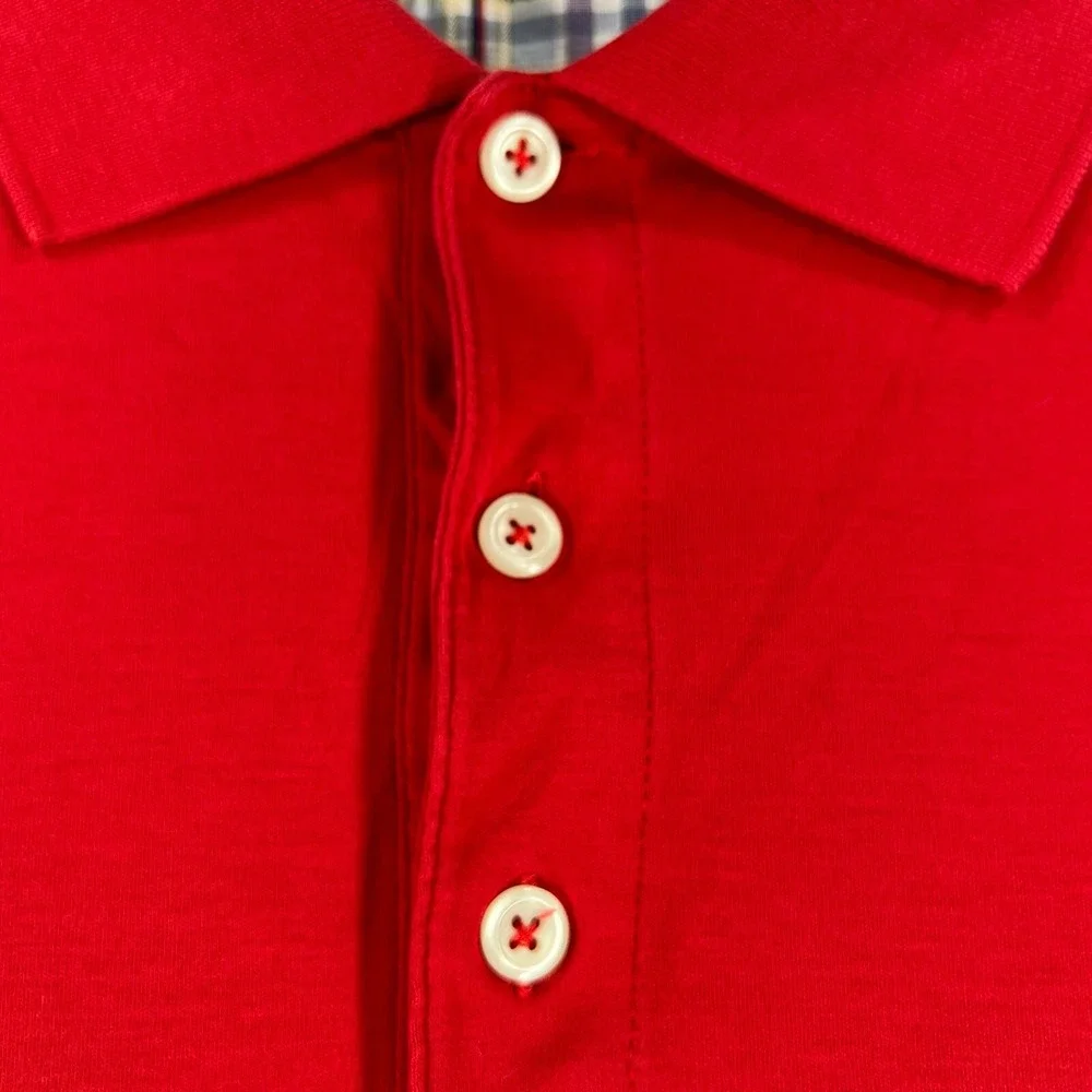Johnston‎ & Murphy Polo Shirt Mens XL Extra Large Red Short Sleeve Golf Outdoor